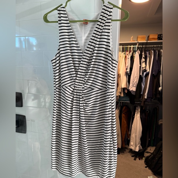 Mystree Dresses & Skirts - Black and White Striped Sleeveless Dress